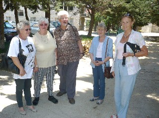 Rev. & Mrs. Heine at JLSS with Ladies from the German Church in Beirut