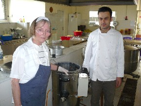 Marita Clausen with Chef Daniel