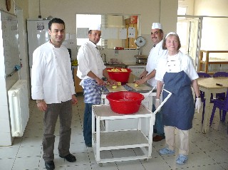 Marita with our Kitchen Staff 