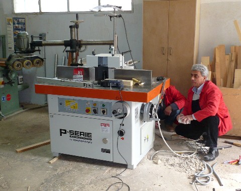 The PANHANS Milling Machine Being Installed